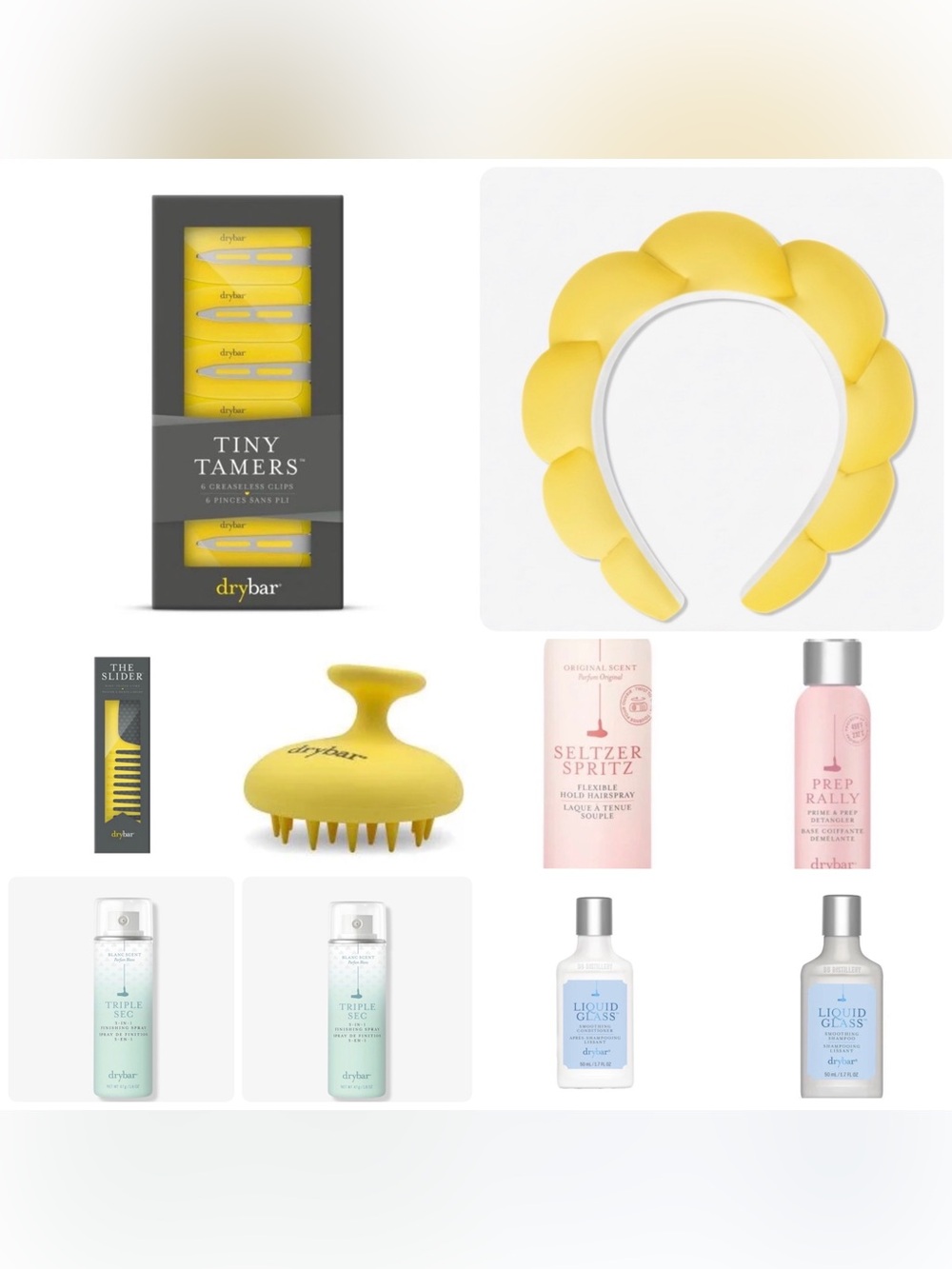 CHOOSE 1 - Drybar Hair Care Set in Yellow